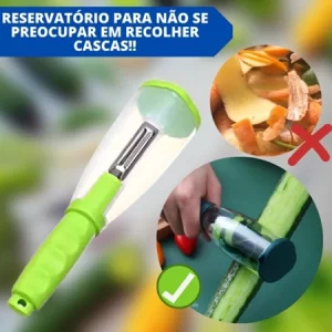 Descascador e Cortador de Legumes e Frutas com Reservatório Inox PROMOÇÃO